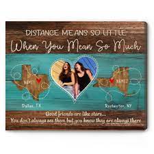 long distance friendship gift distance