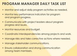 how to be a great program manager