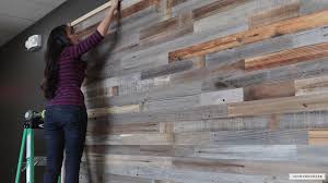 Reclaimed Wood Plank Wall