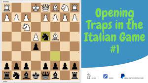 The idea behind the italian game is: Opening Traps In The Italian Game 1 The Blackburne Shilling Trap Youtube