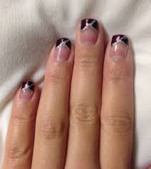 Purple French Nail Nail Art For Short Nails Do More Of A