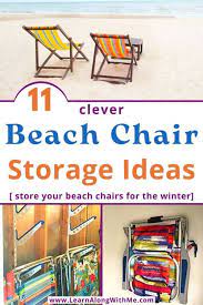 11 Clever Beach Chair Storage Ideas