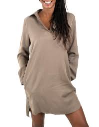 Olive Shirt Dress Sugarlips Clothing Women