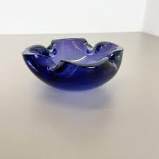 Heavy Blue Murano Glass S Bowl Or