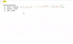 Write Balanced Chemical Equations