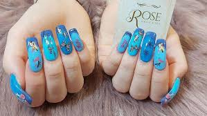 luxurious nail treatments rose nails