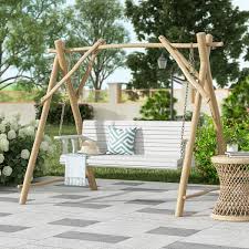 Kingdely 4 Ft Wood Outdoor Patio Swing