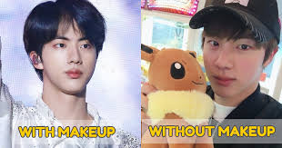 handsome af with and without makeup