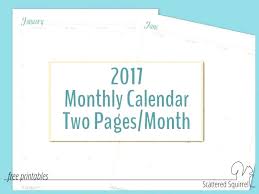 Printable Calendar Two Months Per Page 2 Monthly Template L 2015 In