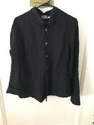 Details About Cp Shades Pure Irish Linen Black Chore Work Jacket Size Medium