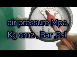 bar psi mpa kg cm2 pressure gauge