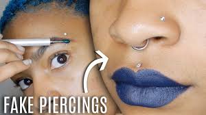 diy fake piercings in seconds you