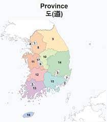 Korea regained its independence following japan's surrender to the us in 1945. South Korean Provinces