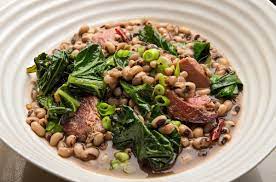 black e peas with ham hock and