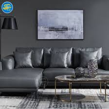 furniture grey leather sofa