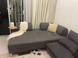 ikea flottebo sofa bed with side table