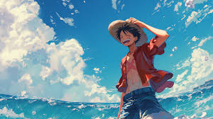 free monkey d luffy clouds one piece