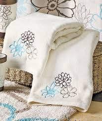 Embroidered hotel logo towels we are affianced in providing a wide range of embroidered bath sheet to the clients. Bonanza Find Everything But The Ordinary Embroidered Bath Towels Embroidered Towels Floral Bath