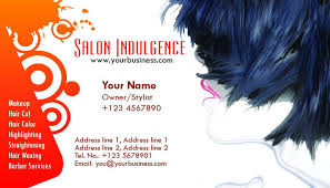 business card psd templates salon