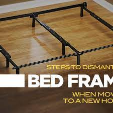 If you've got a metal bed frame that doesn't fit with the design of your room, looks a little tired, or simply isn't the right colour, then a new paint once the screws are removed, you should easily be able to take the bed apart. Steps To Dismantle A Bed Frame When Moving To A New House Cheap Movers Charlotte
