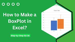 how to make a boxplot in excel step