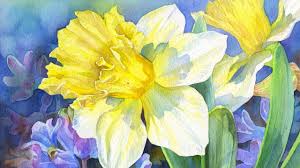 how to paint yellow flowers