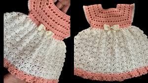 vestido para bebe tejido a crochet para