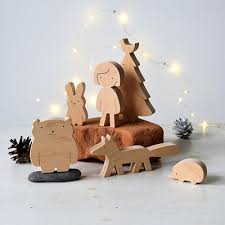 waldorf wooden toy set forest s