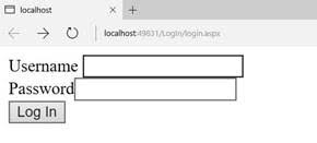 login page in asp net using access database