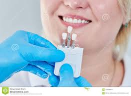 Dentistry Matching Colour Of The Tooth Enamel With