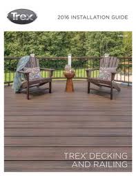 Trex Installation Guide 2016 By Cliff Morris Issuu