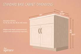 kitchen cabinet dimensions and sizes