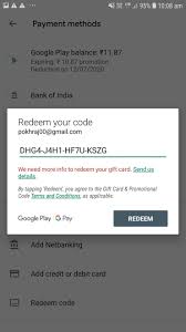 how to get google play redeem code free