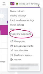 exporting an accounts list