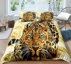 Leopard Duvet Cover Set King Size