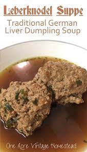german liver dumpling soup