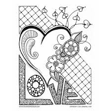 School's out for summer, so keep kids of all ages busy with summer coloring sheets. Love Valentine With Heart And Flowers
