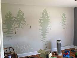 More Like Home Diy Forest Mural Great