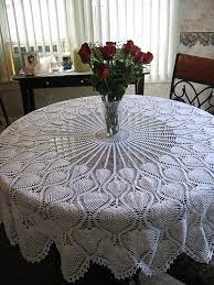 ravelry round pineapple tablecloth