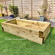 Wooden Raised Bed Kit With Fixings