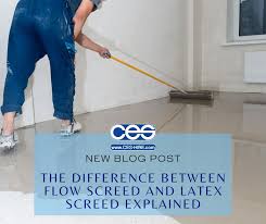 flow screed and latex screed explained