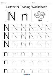 free printable letter n tracing worksheets