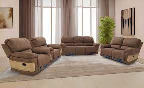 Sofa Set Recliners Fabric Sofas L