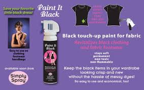 Black Simply Spray Fabric Spray Paint