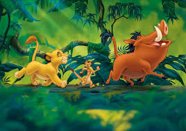Disney Lion King Pumba Simba Wall Paper