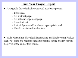 You can book your final year project and get completely. Technical Writing Aeee 299 Lecturer Dr Alexis Polycarpou
