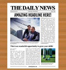 Free google docs newspaper templates. Newspaper Designers Newspaper Templates For Word Google Docs Photoshop Indesign And More