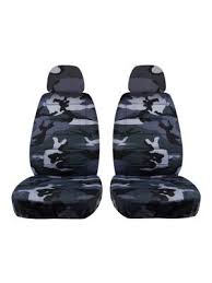 Camouflage Car Seat Covers Gray Camo