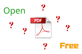 is the pdf file format open and free