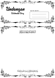 Download file desain frame border berformat vector corel draw. 60 Bingkai Undangan Nikah Tahlil Aqiqah Dll Download